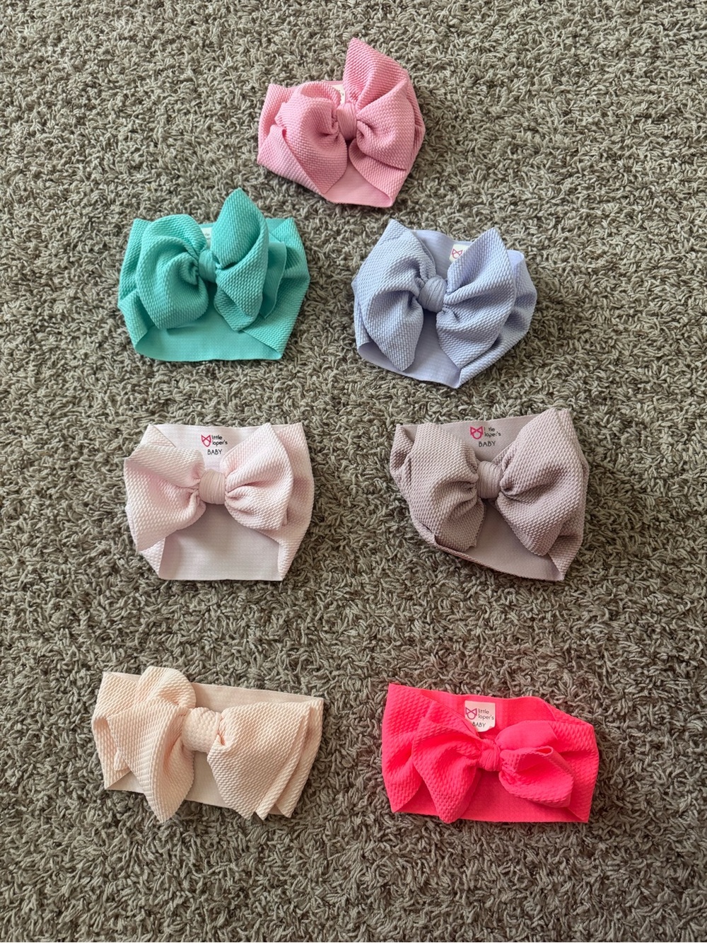 Little Loper's Baby Headbands - Set of 7